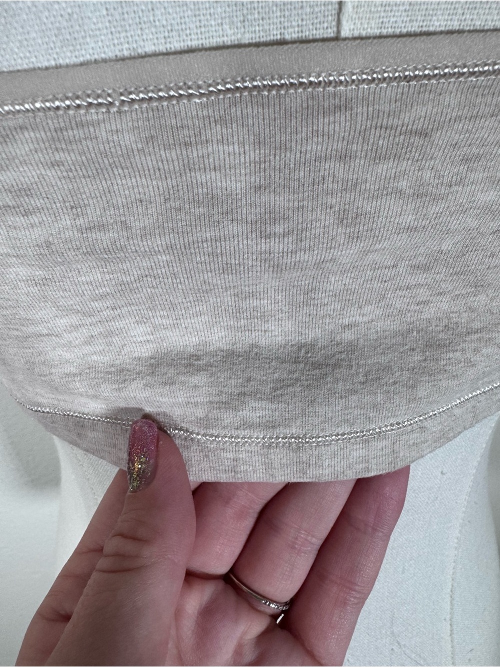 Minimal Spaghetti-Strap Crop Top in Light Cream - Picture 4 of 8